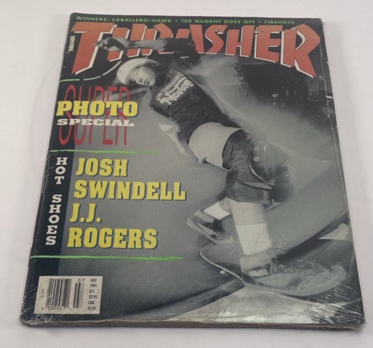 Thrasher Skateboard Magazine July 1991 Steve Caballero Cover Skateboarding - VGC