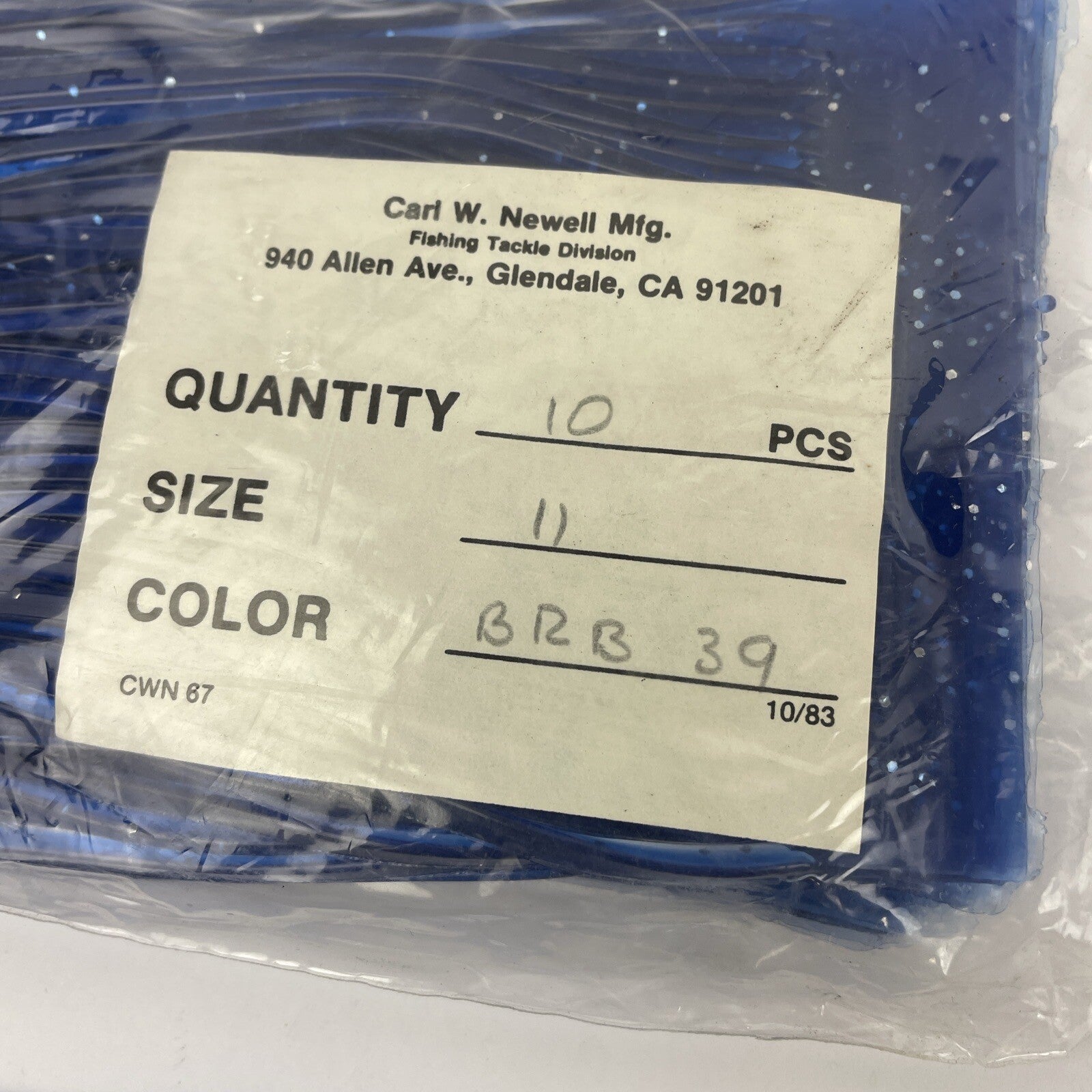 Newell MFG. Fishing Skirts 10 Pack Offshore Trolling Lure Tuna Marlin Wahoo Blue