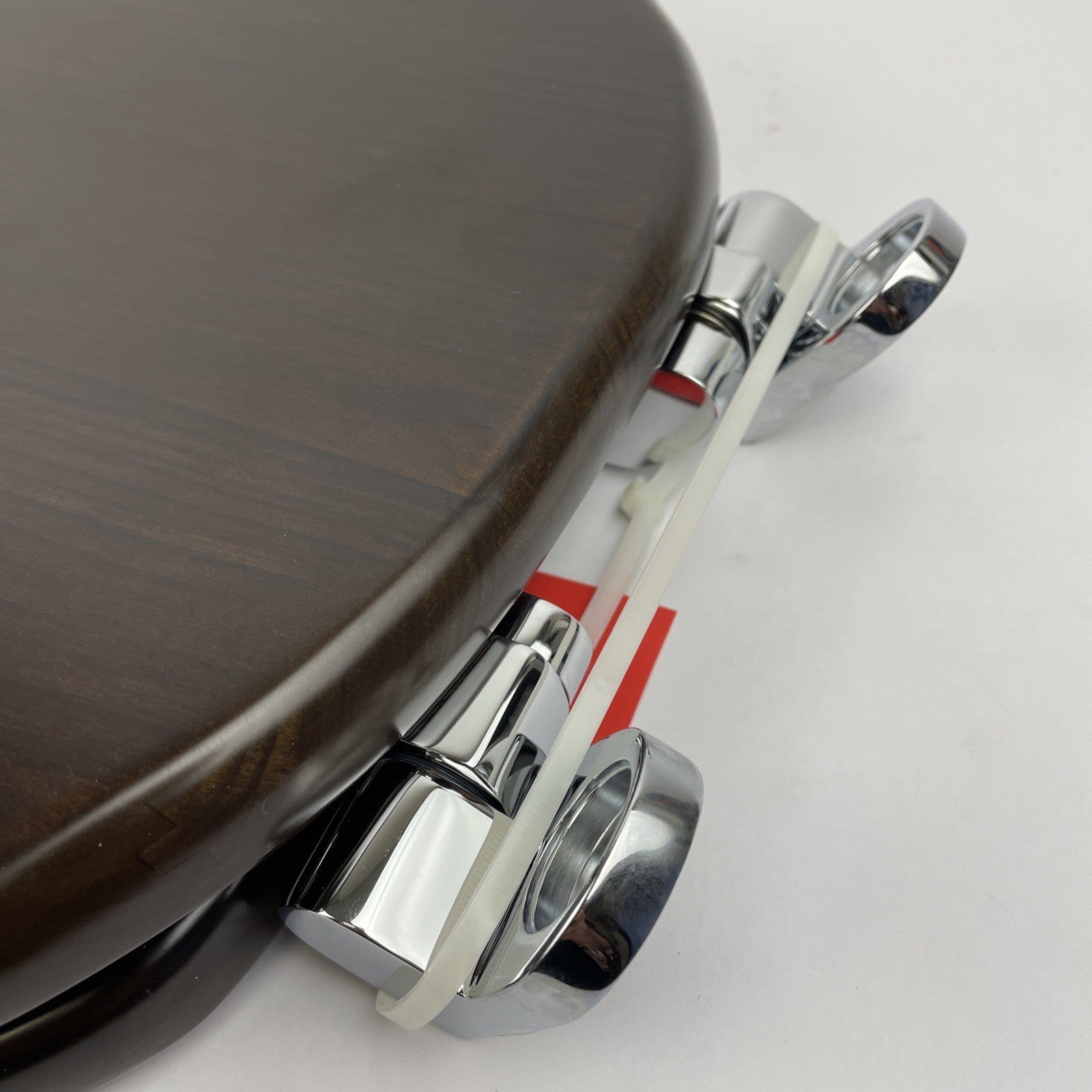 TOTO SS304 Maple SOFTCLOSE TOILET SEAT, ELONGATED CHROME HINGES, MAPLE WOOD