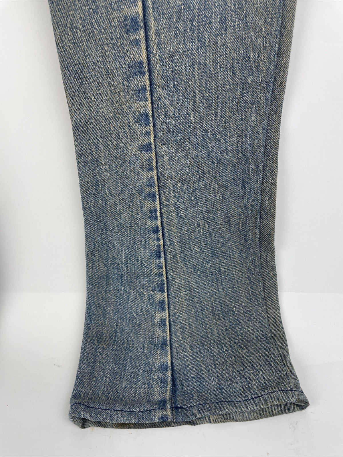 e label x Levis Reconstructed Denim Jeans 26 x 32 low Rise Designer Fashion Wear