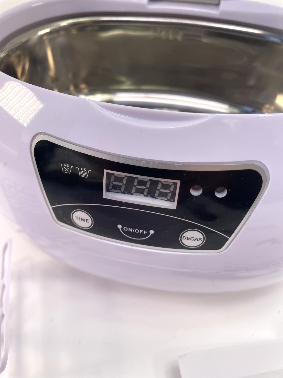 Stainless Steel Ultrasonic Cleaner Jewelry Watch Glasses Coin Cleaning Machine