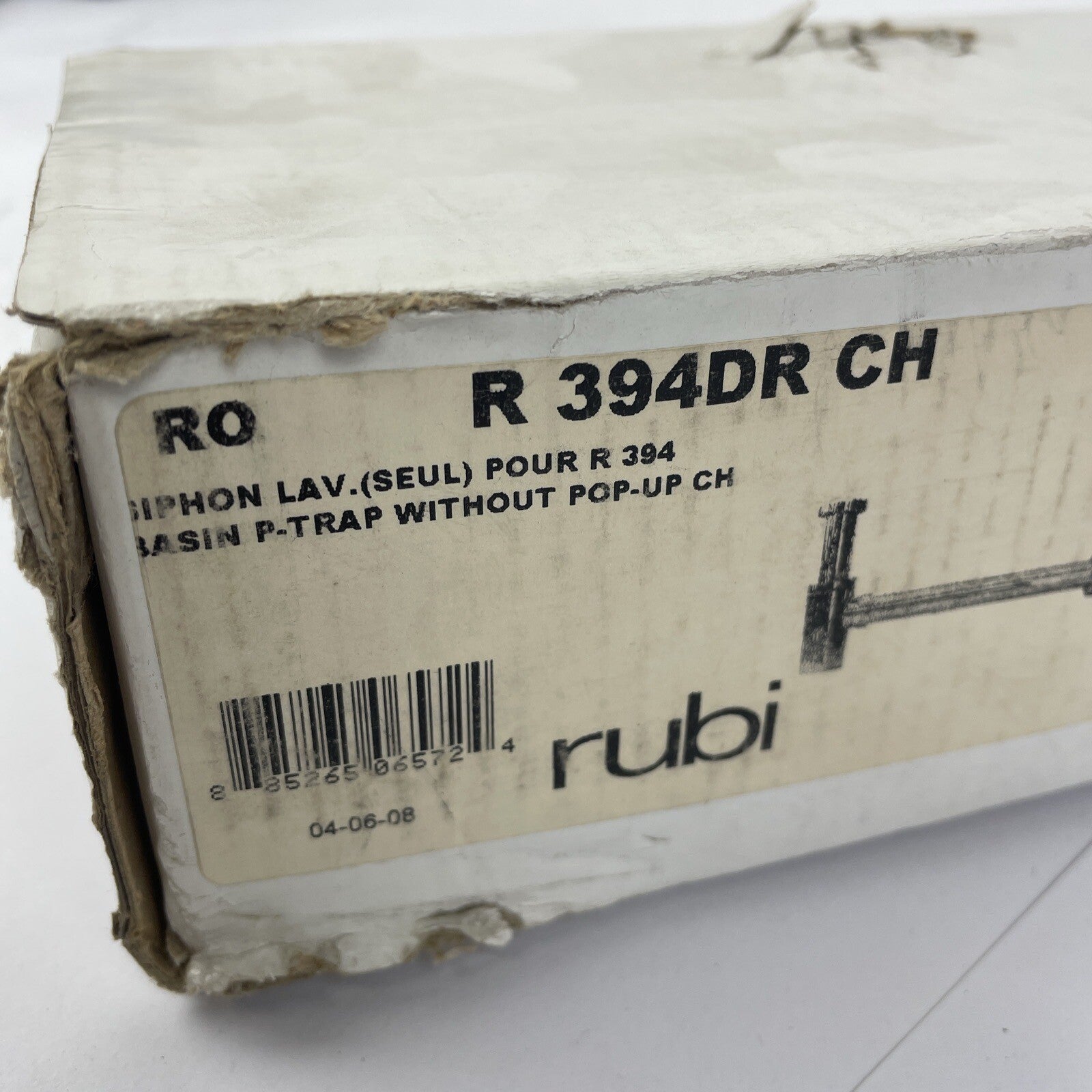 OEM rubi  Basin P-Trap With Out Pop-Up CH Model : R 394DR CH
