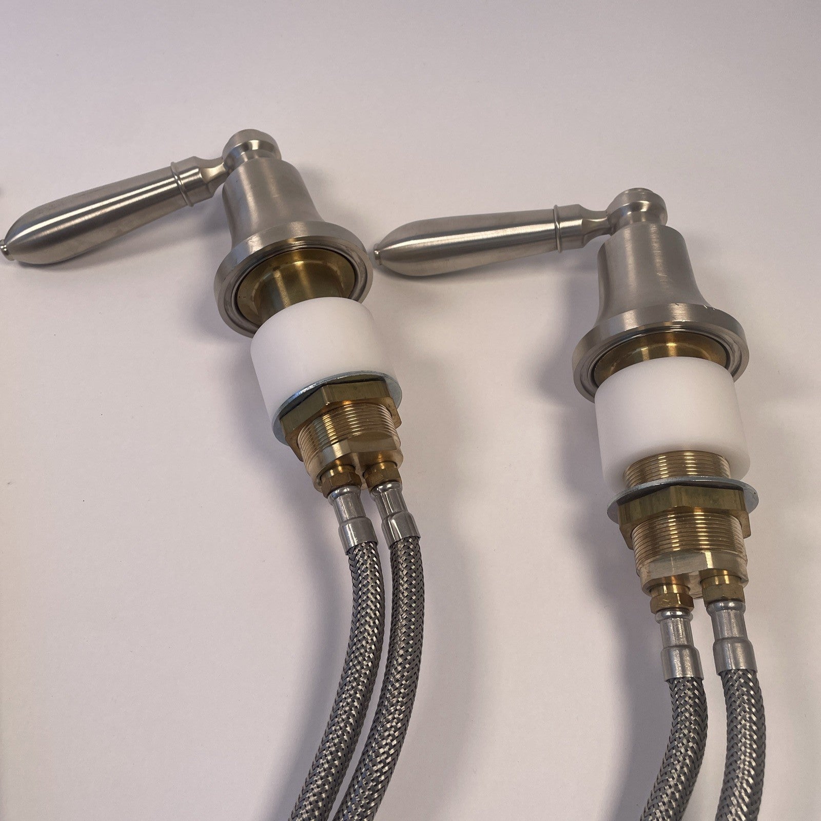 KALLISTA Tuxedo Basin Set w Classic Lever Brushed Nickel Finish P24030-CL-AG