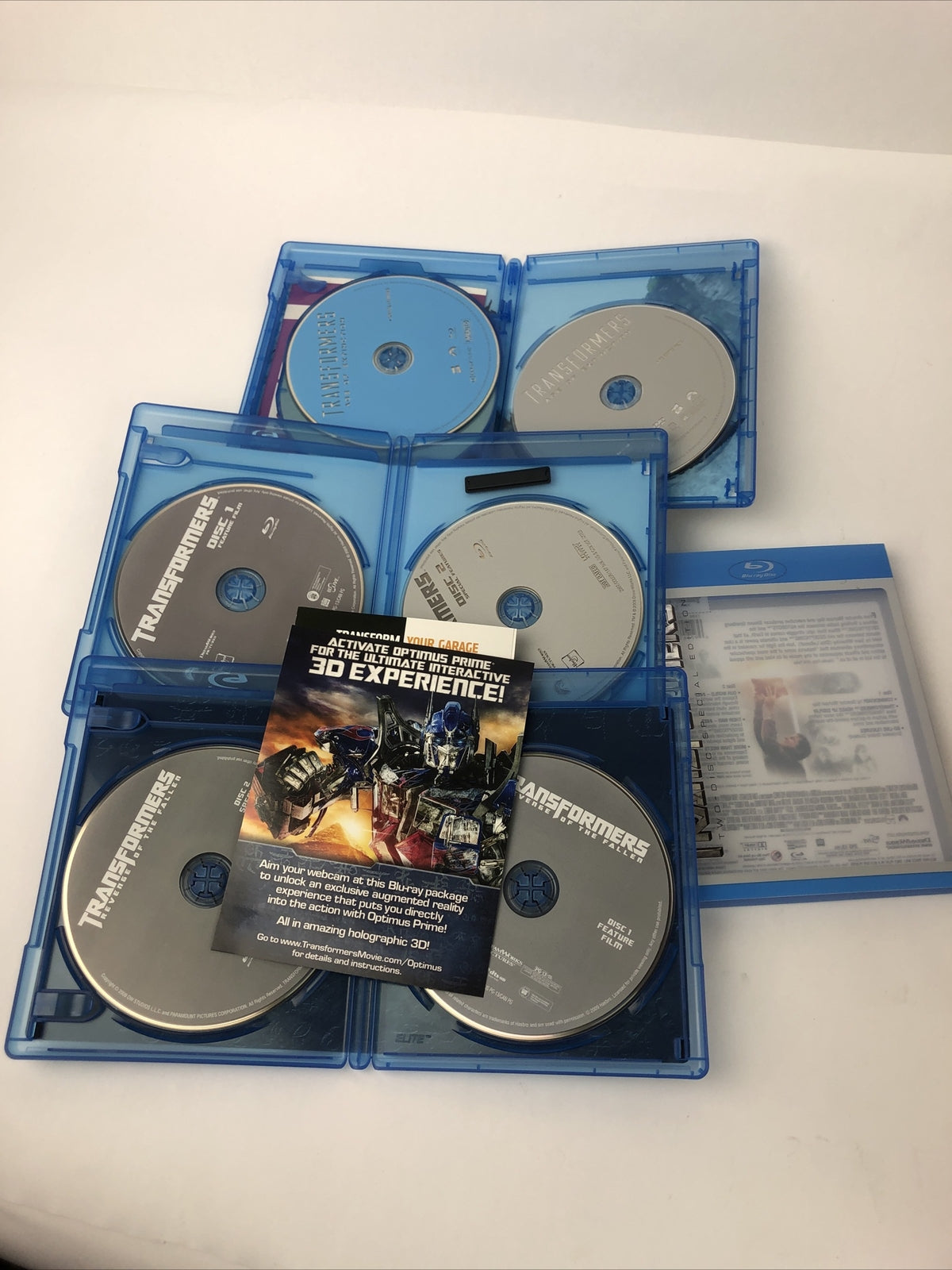 Lot of 3 - Transformers- Revenge Of The Fallen - Age Extinction 2 Blu-ray Discs