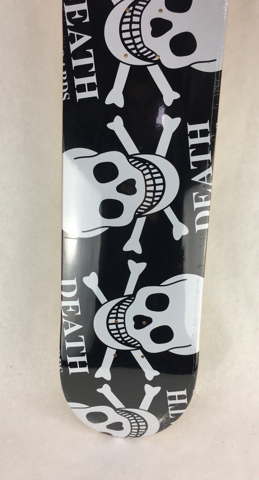 Death Skateboards Alternate Skulls 8.5-inch skateboard deck with grip tape and free shipping.