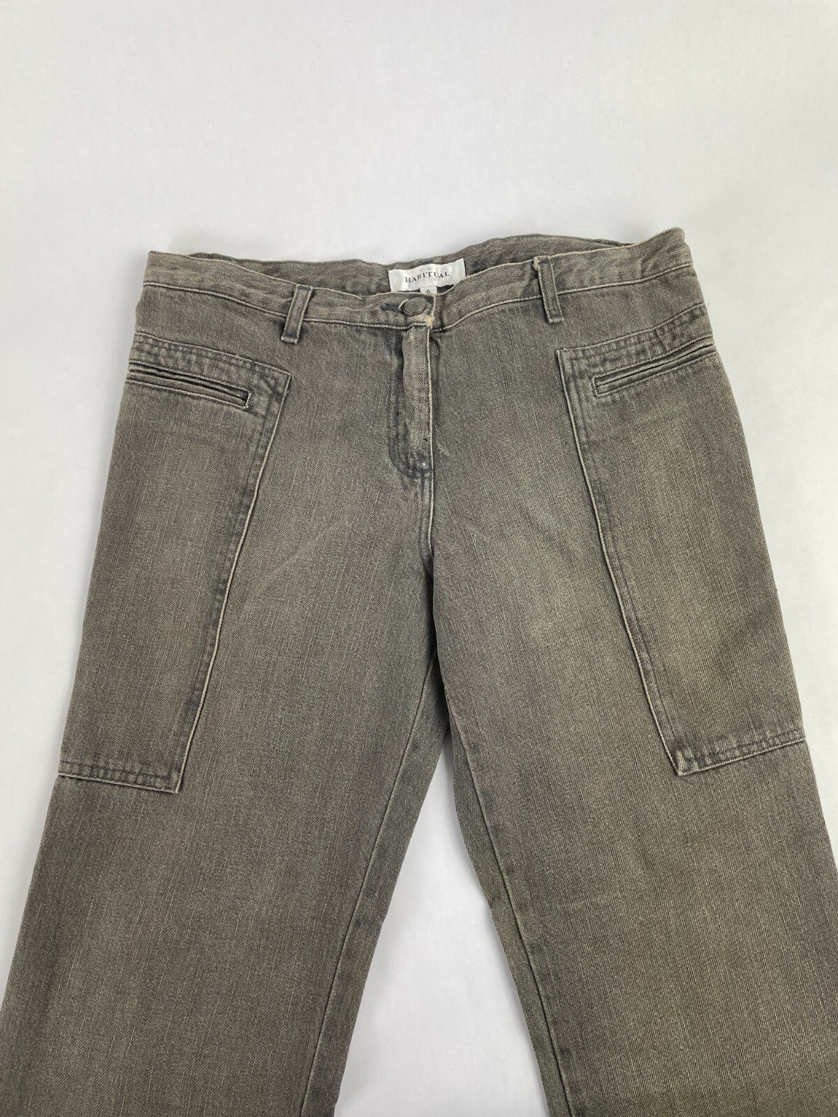 Habitual Men's Denver Gray Regular Straight Denim Jeans Size W 33 L 34