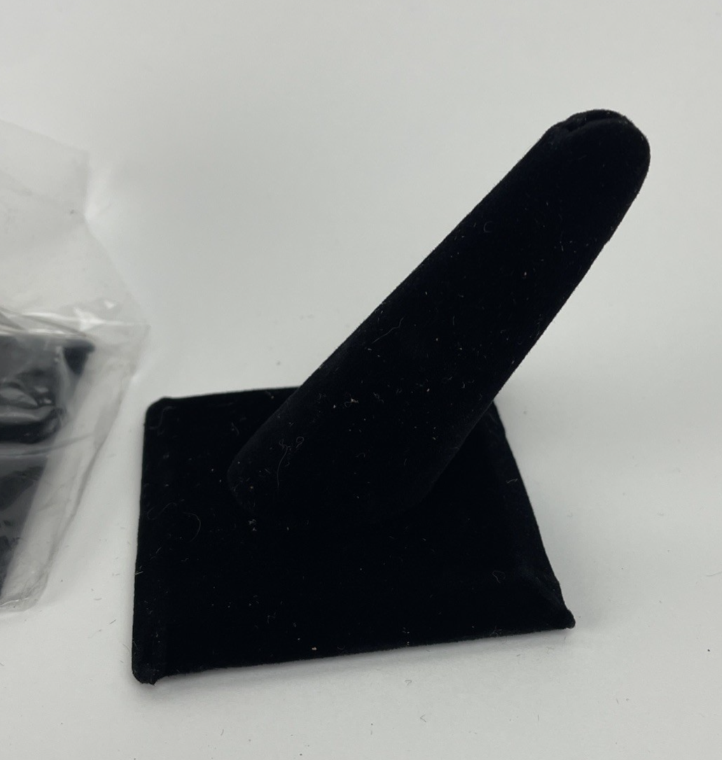 Lot of  3 x Black Velvet Ring Finger Jewelry Holder Showcase Display Stand s