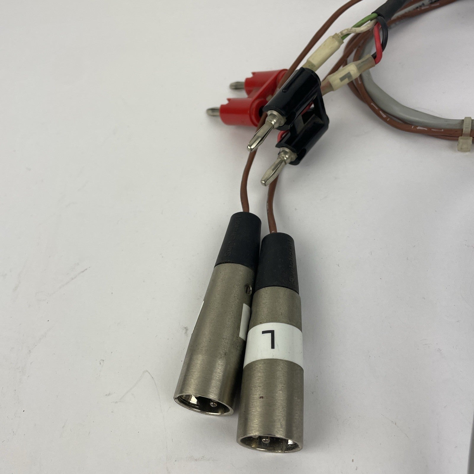 2 x Switchcraft XLR Female + 2 Dual Banana Plug Male to 2 x XLR Male + 2 Banana