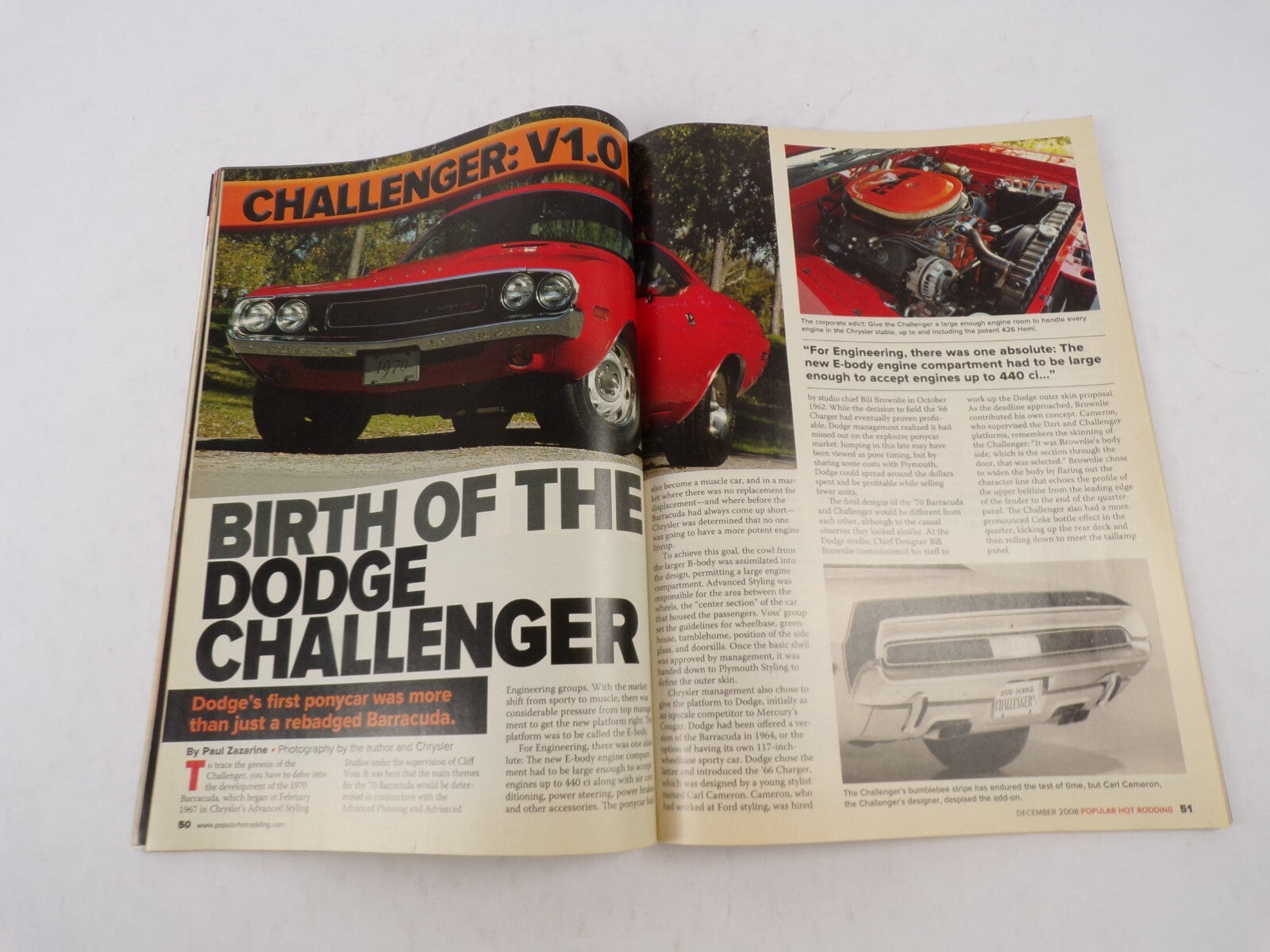 December 2008 Hot Rodding Magazine Muscle Is Back Get Your Hemi Now! Face Cadil