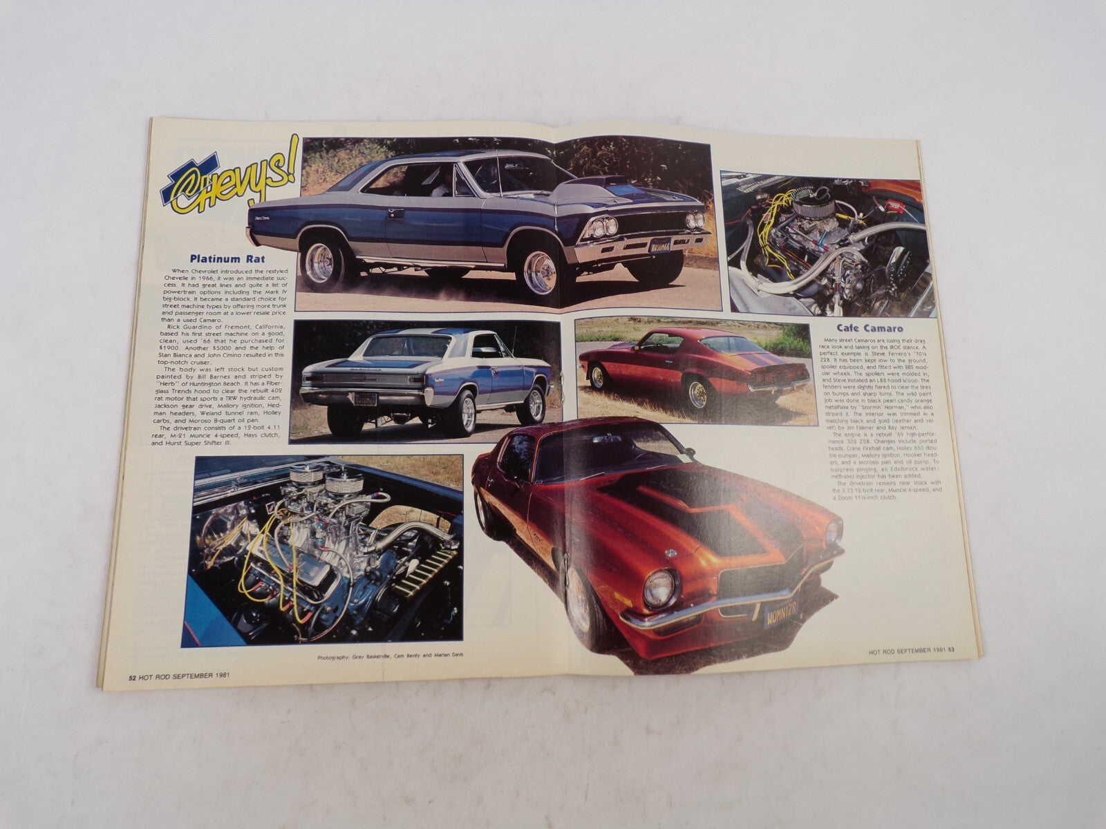 July 1987 Hot Rodding Magazinee Wild Street Chevys! Street-Build Chevy's Target