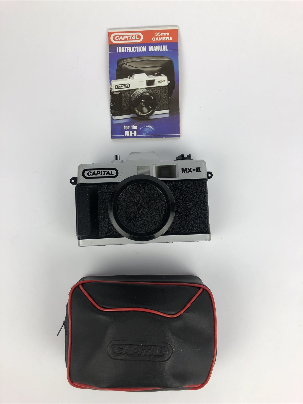 Capital MX-II 35mm Film Camera Vintage 1980s untested Photography + carry case
