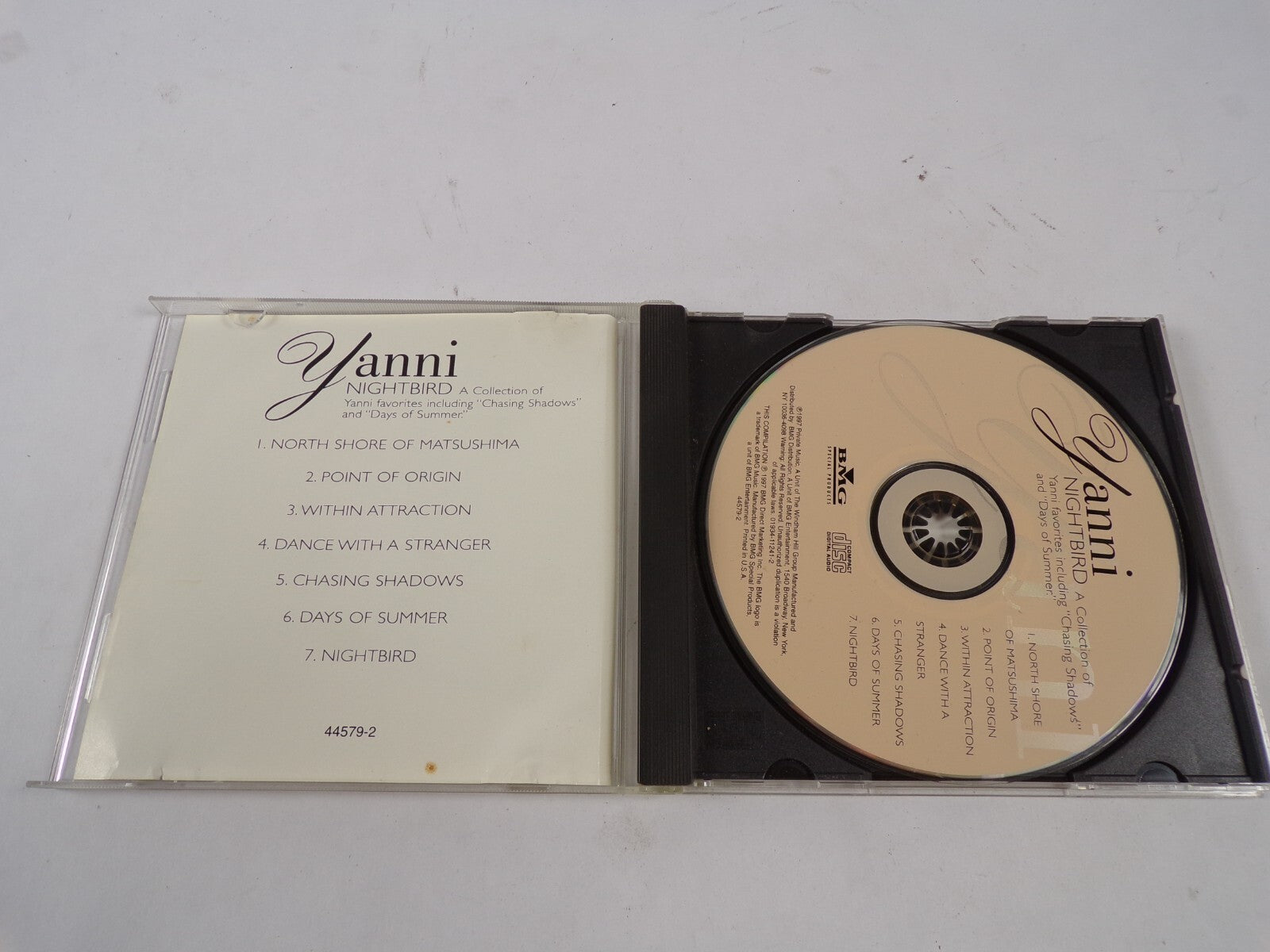 Yanni Nightbrid  A Collection Of Yanni Favorites Including Chasing Shadows CD#39