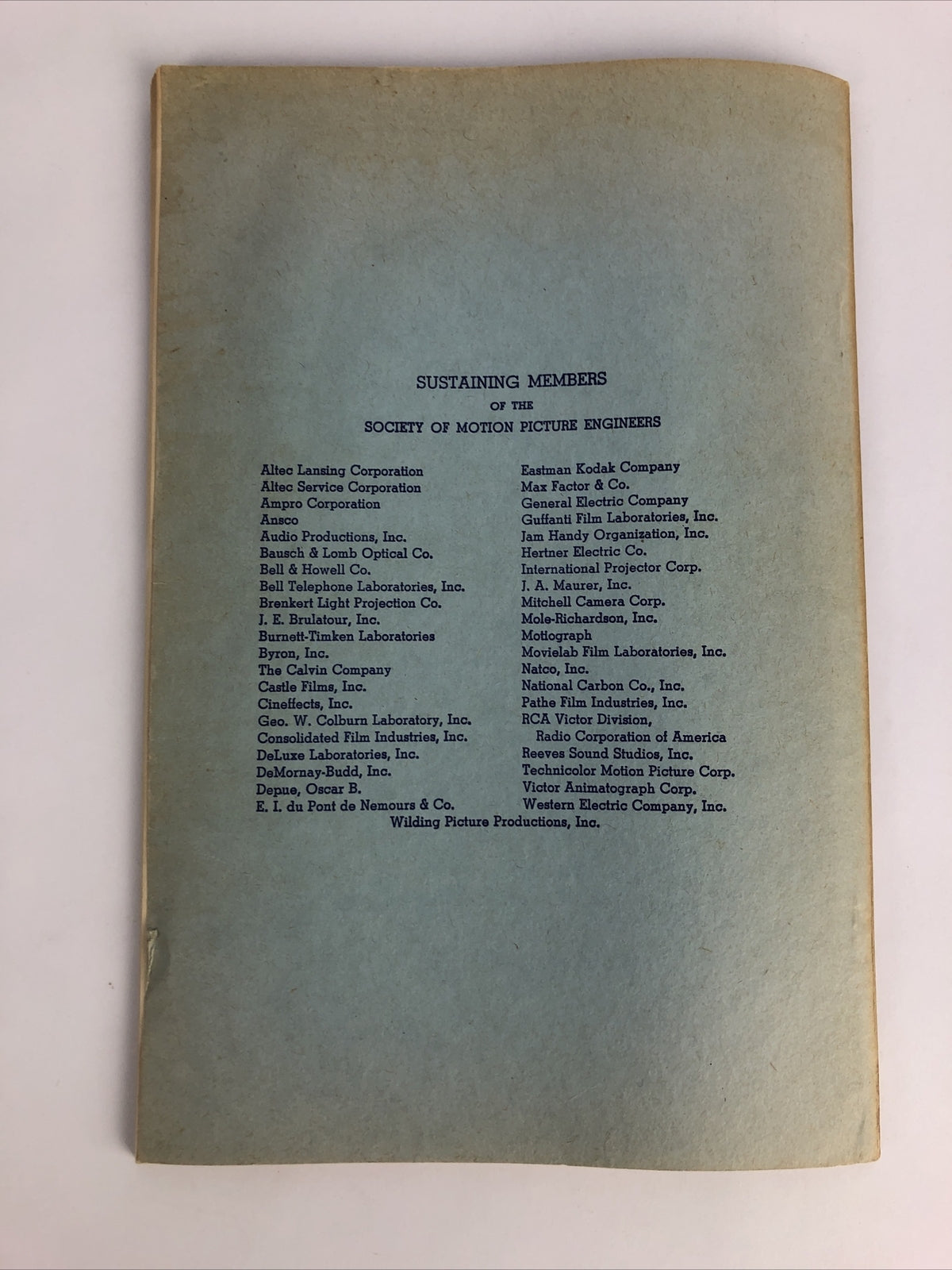 SMPE Journal Of The Society Of Motion Picture Engineers November 1947 VOL 49 No5