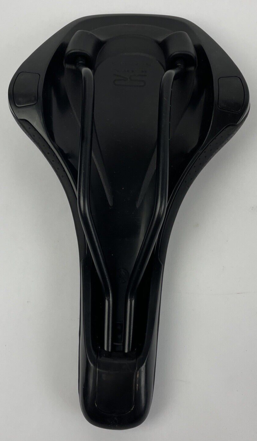 NWT Selle Royal VIVO bicycle seat black with blue accents 7mm rails 10.5 x 6 inches