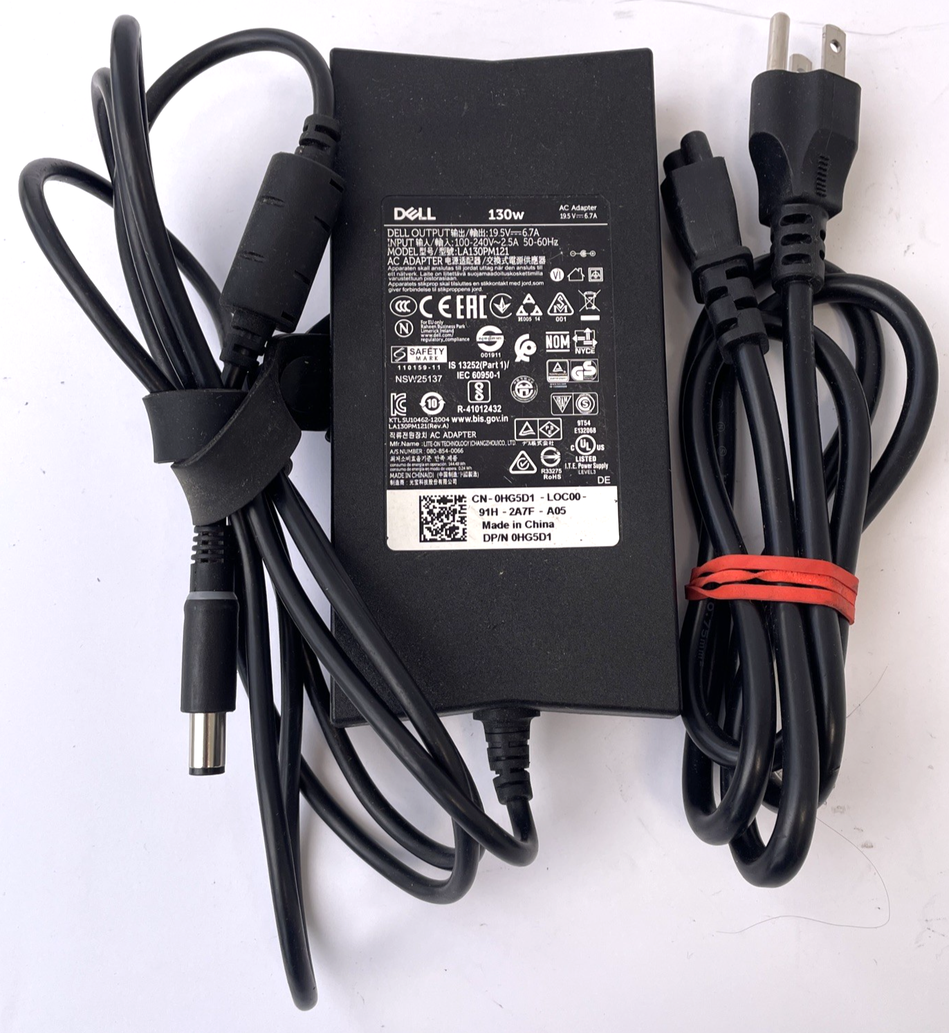 Genuine Dell Precision 130W AC Barrel Laptop Adapter LA130PM121 DA130PE100   B01
