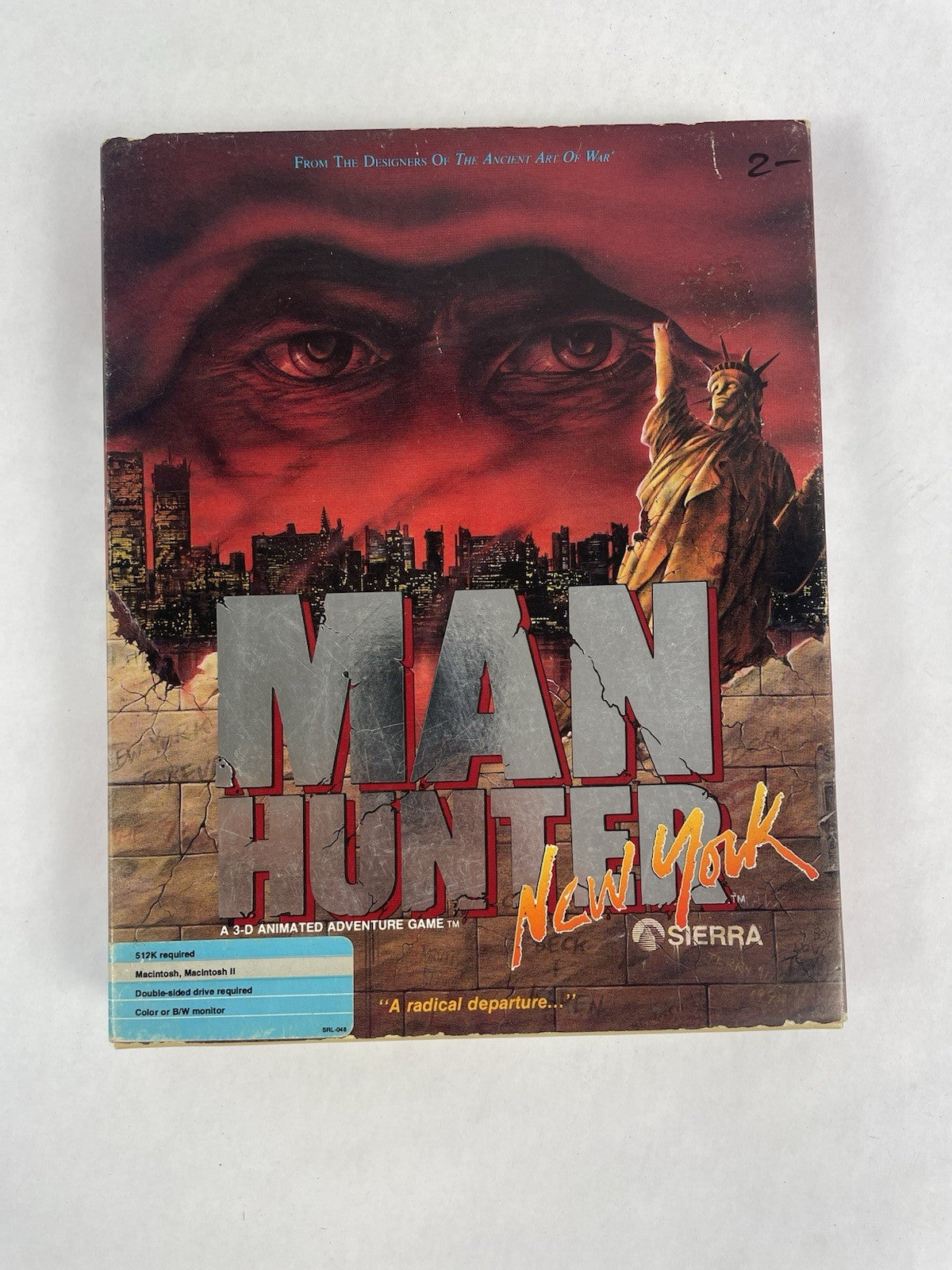 Man Hunter: New York Apple Macintosh & Mac II Sierra 1988Vintage computer game