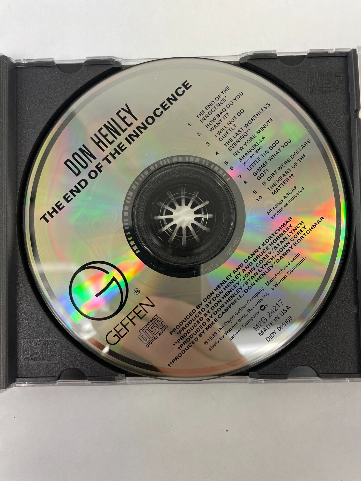 Don Henley The End Of The Innocence I Will Not Go Quietly The Last WothlessCD#73