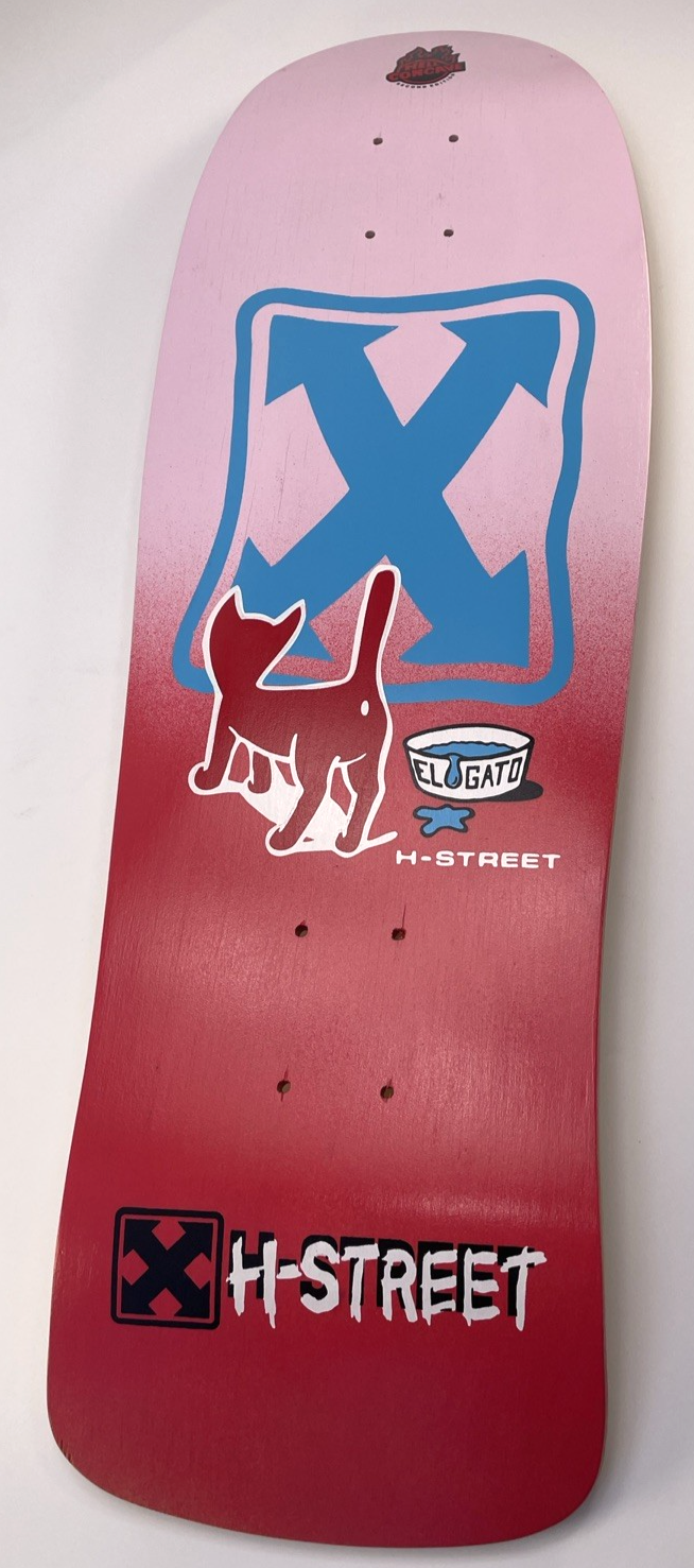 H-STREET Eddie El Gato Elguera Kitty Reissue Skateboard 80s Wood Hell Concave