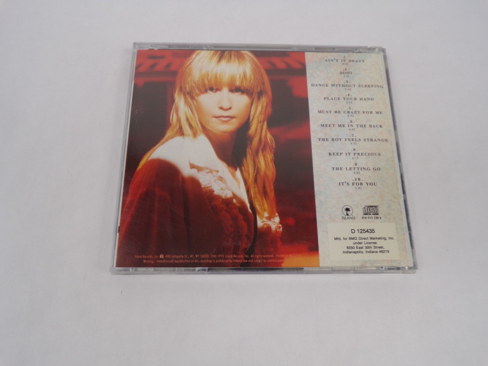 Melissa Etheridge Never Enough Ain't It Heavy 2001 Dance Without Sleeping CD#63