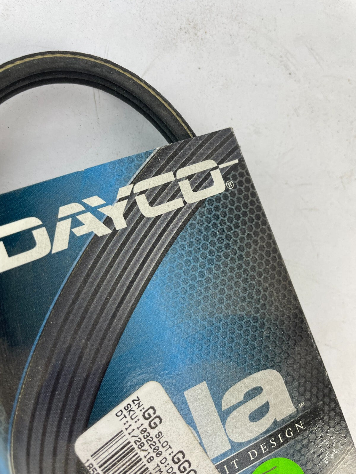 Dayco Ela E030198 3PKE503 3-rib poly rib belt OEM automotive replacement belt A11