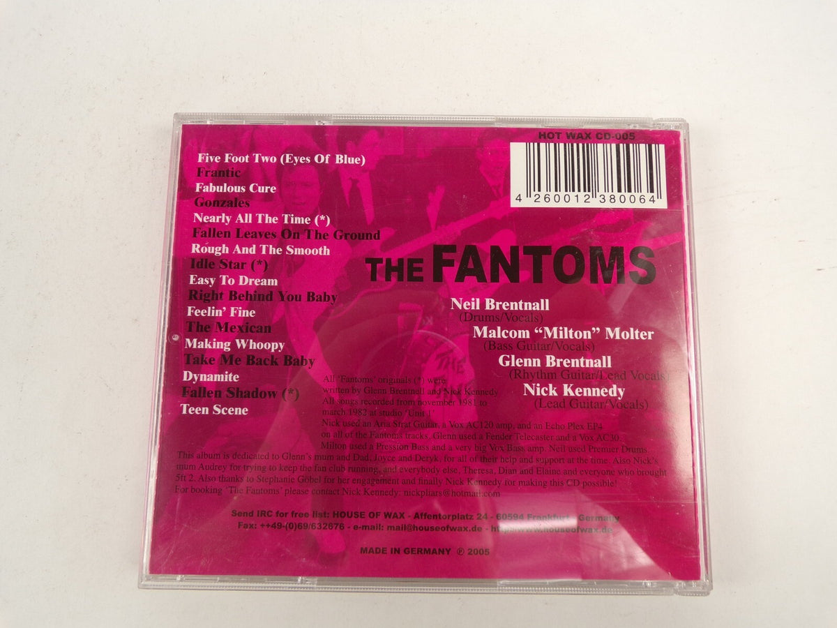 The Fantoms Vol 1 Feelin' Fine Five Foot Two Fabulous Cure Dynamite CD#44