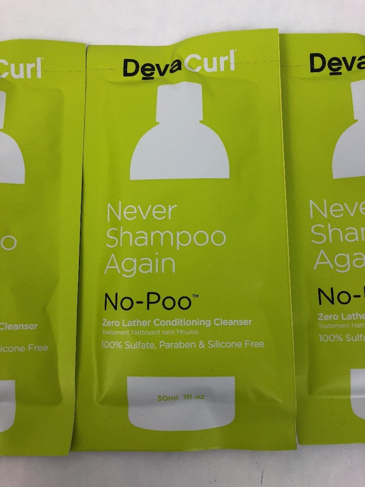 DEVACURL No-Poo Zero Lather Conditioning Cleanser Sample Size 1 fl oz  x 5 Pcks