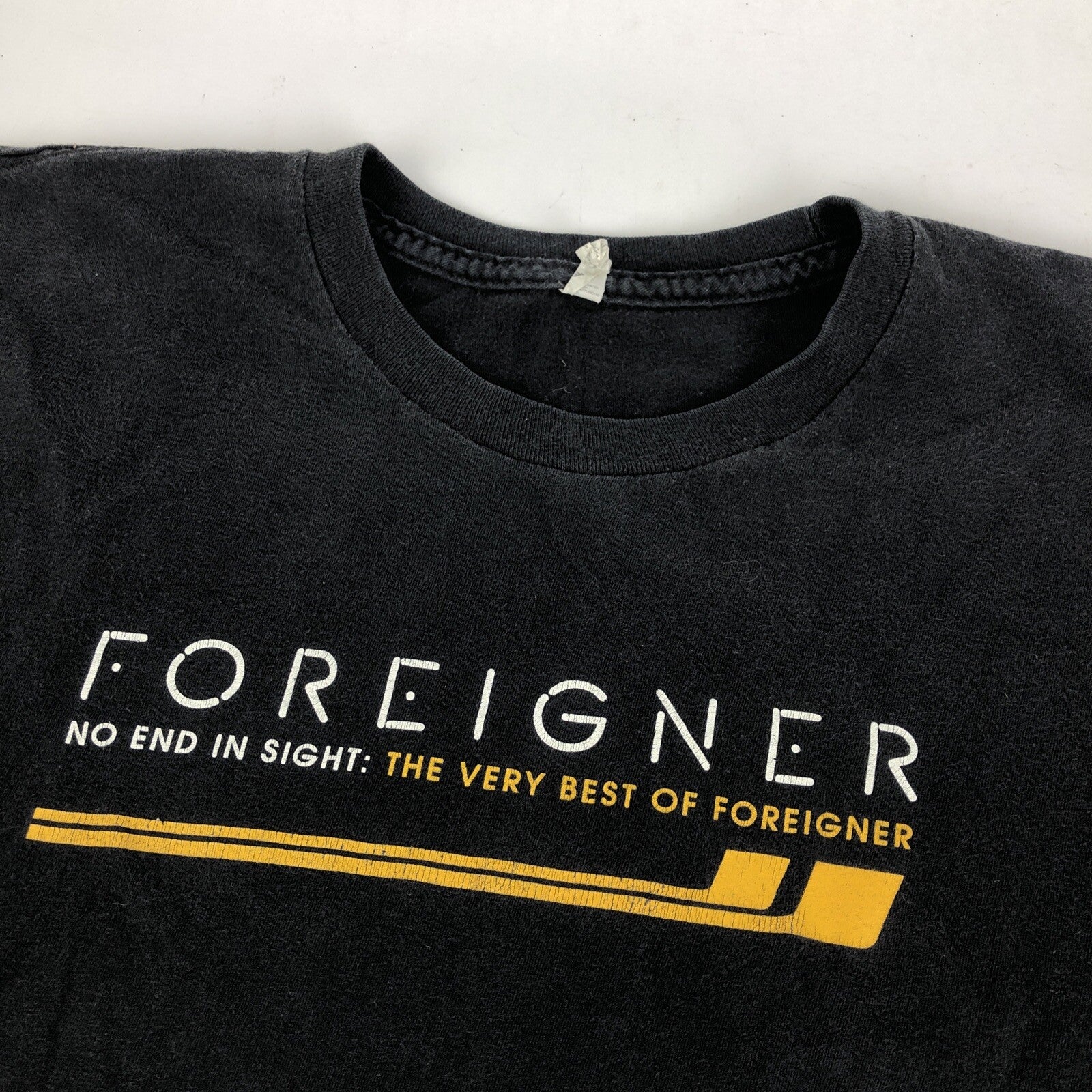 THE VERY BEST of FOREIGNER 2009 T Shirt No End In Sight Band Tee Rare Vintage