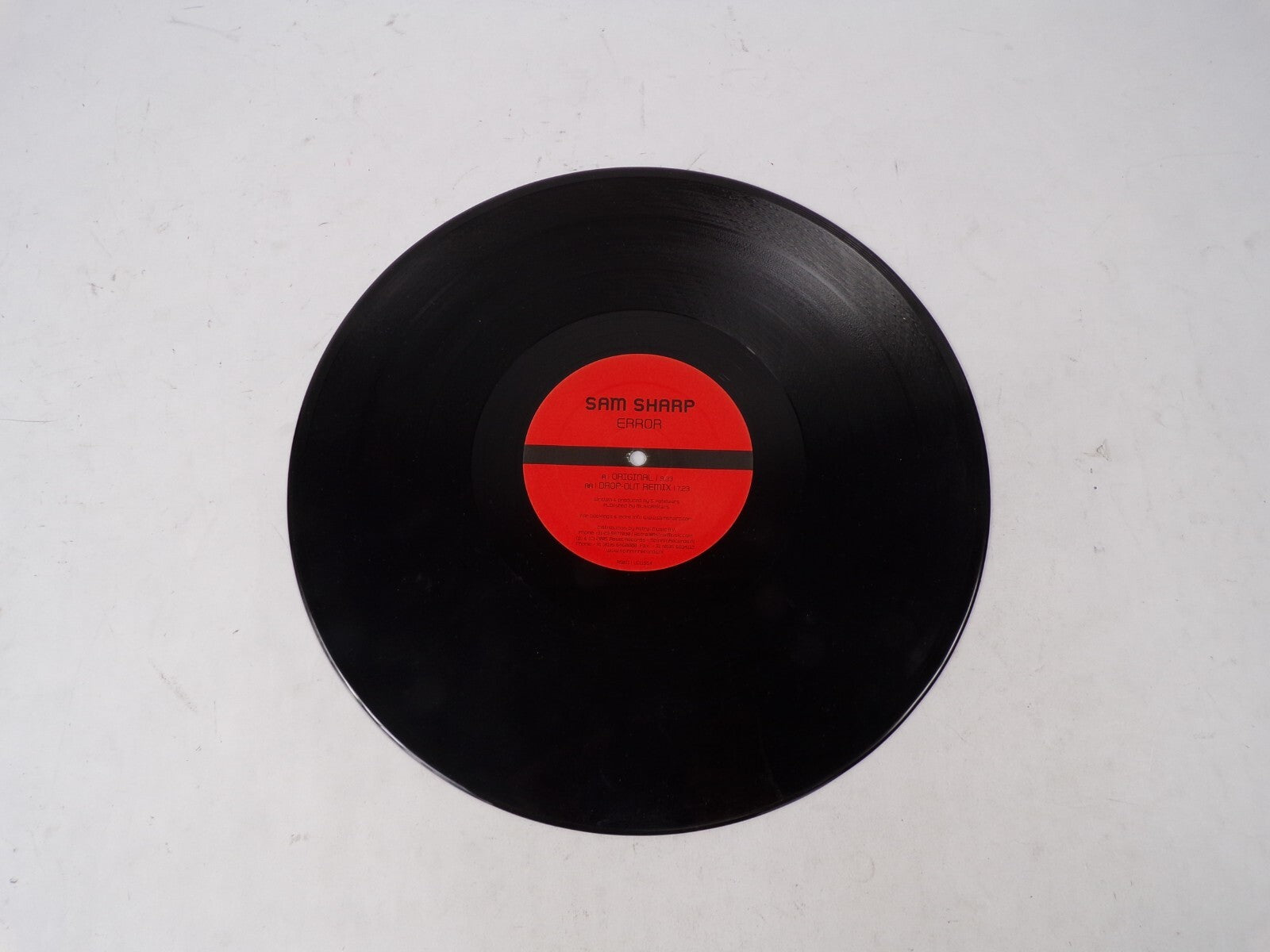 Sam Sharp Error Original Drop-out Remix Vinyl Record