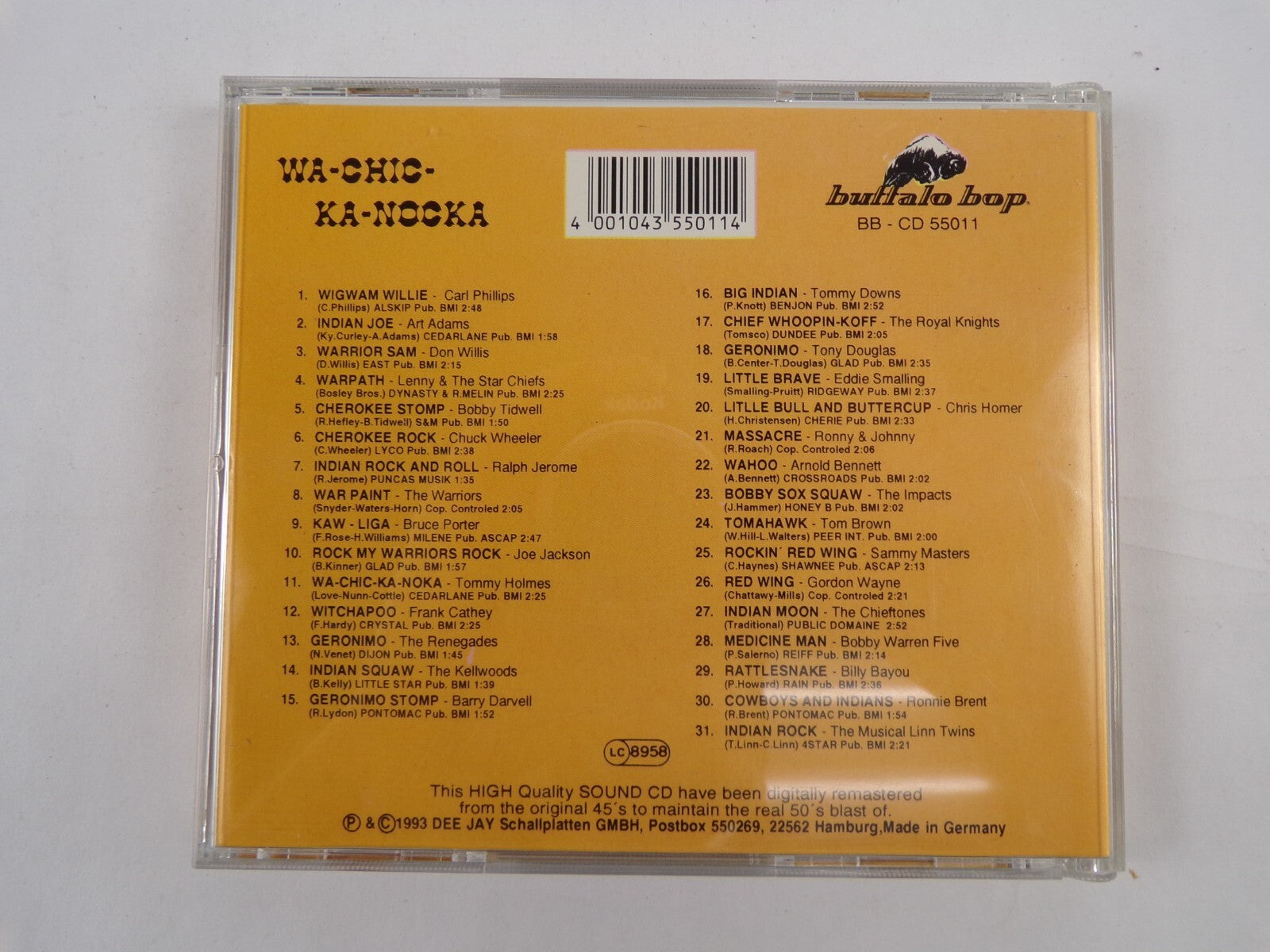 Wa Chic Ka Nocka Wigwam Willie Indian Joe Warpath Cherokee Stomp Wahoo CD #18