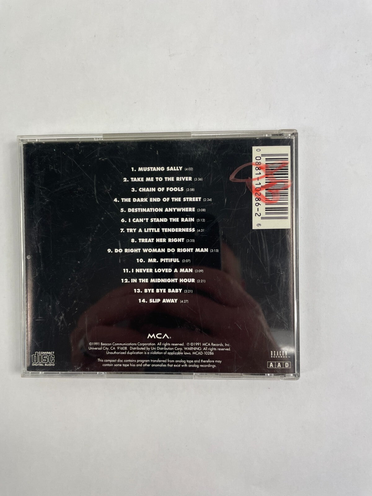 The Commitments Mustang Sally Take To The River Chain Of Fools The Dark EndCD#72