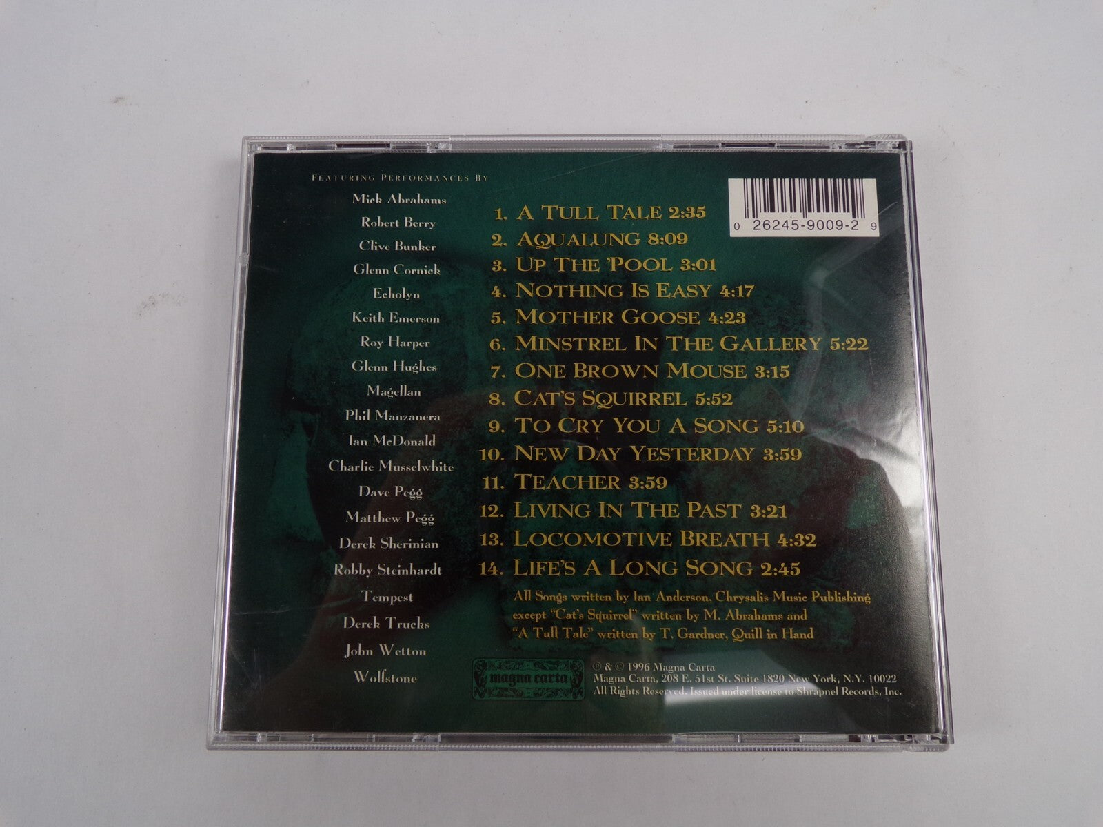To Cry You A Song A Collection OF Tull Tales Magna Carta Teacher CD#41
