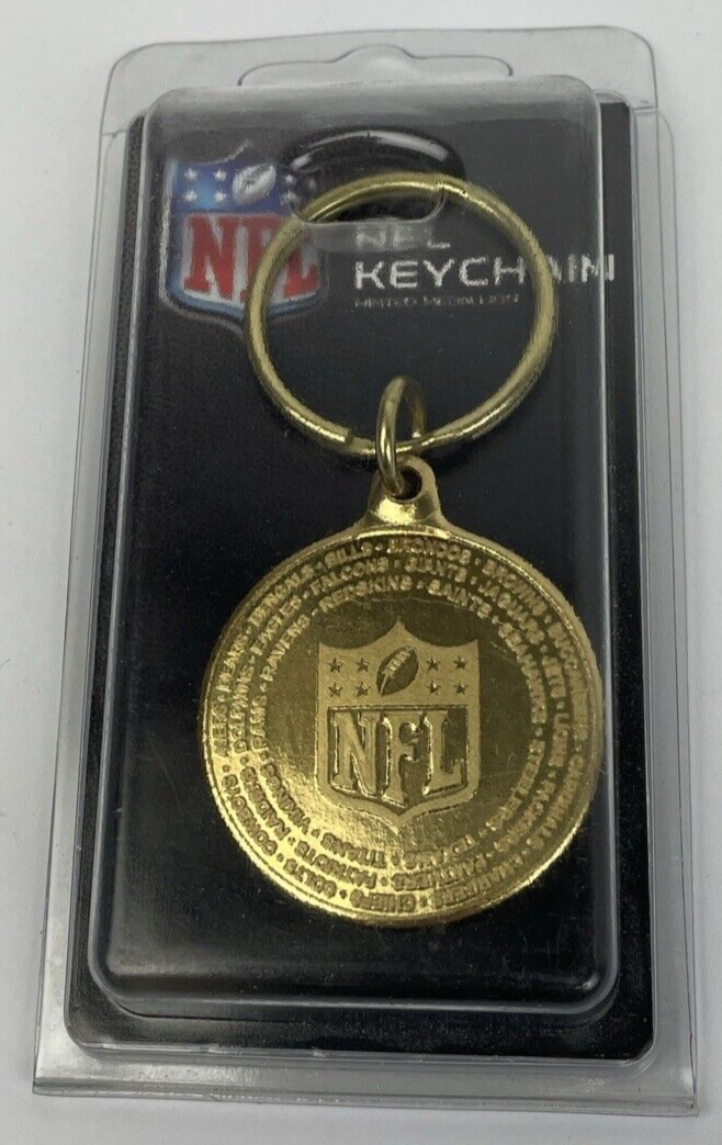 The Highland Mint " NFL " National Football League - Gold Coin Keychain All Team