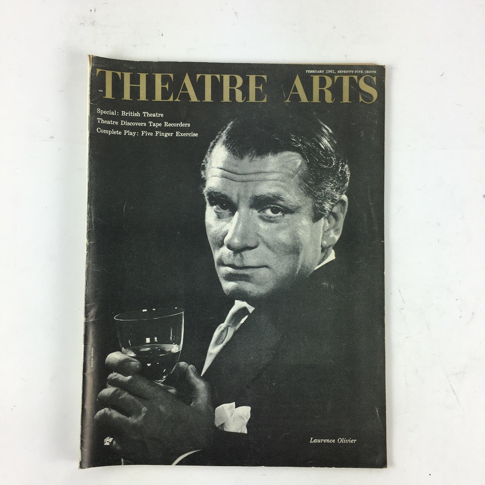 February 1961 Theatre Arts Magazine Laurence Olivier Five Finger Exercise