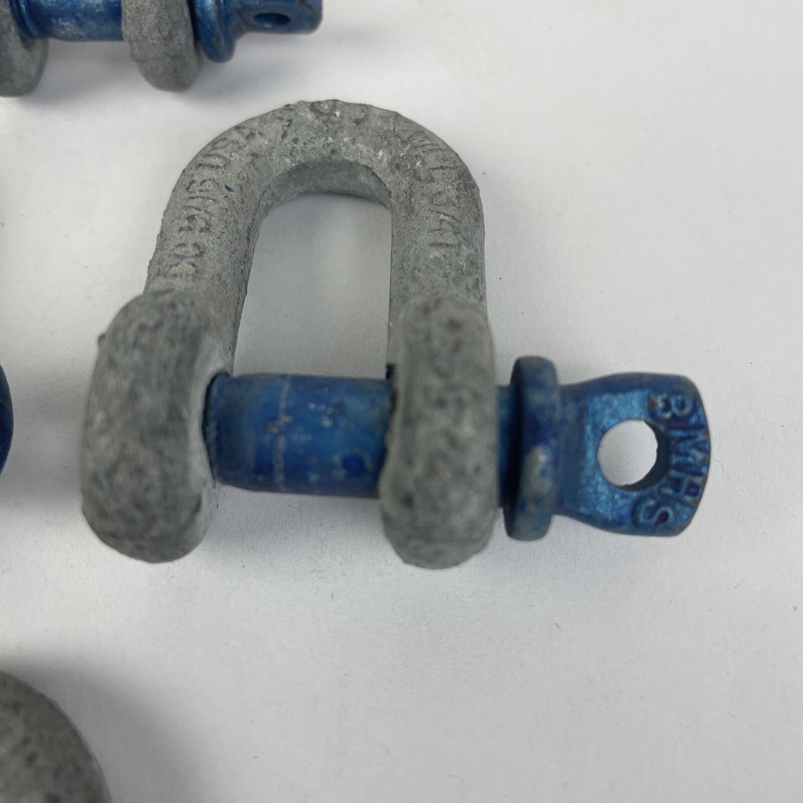 4 x CO 5/16 Inch D Shackle Anchor - 4 PACK - WLL 3/4 Ton Rating USA - LOOK