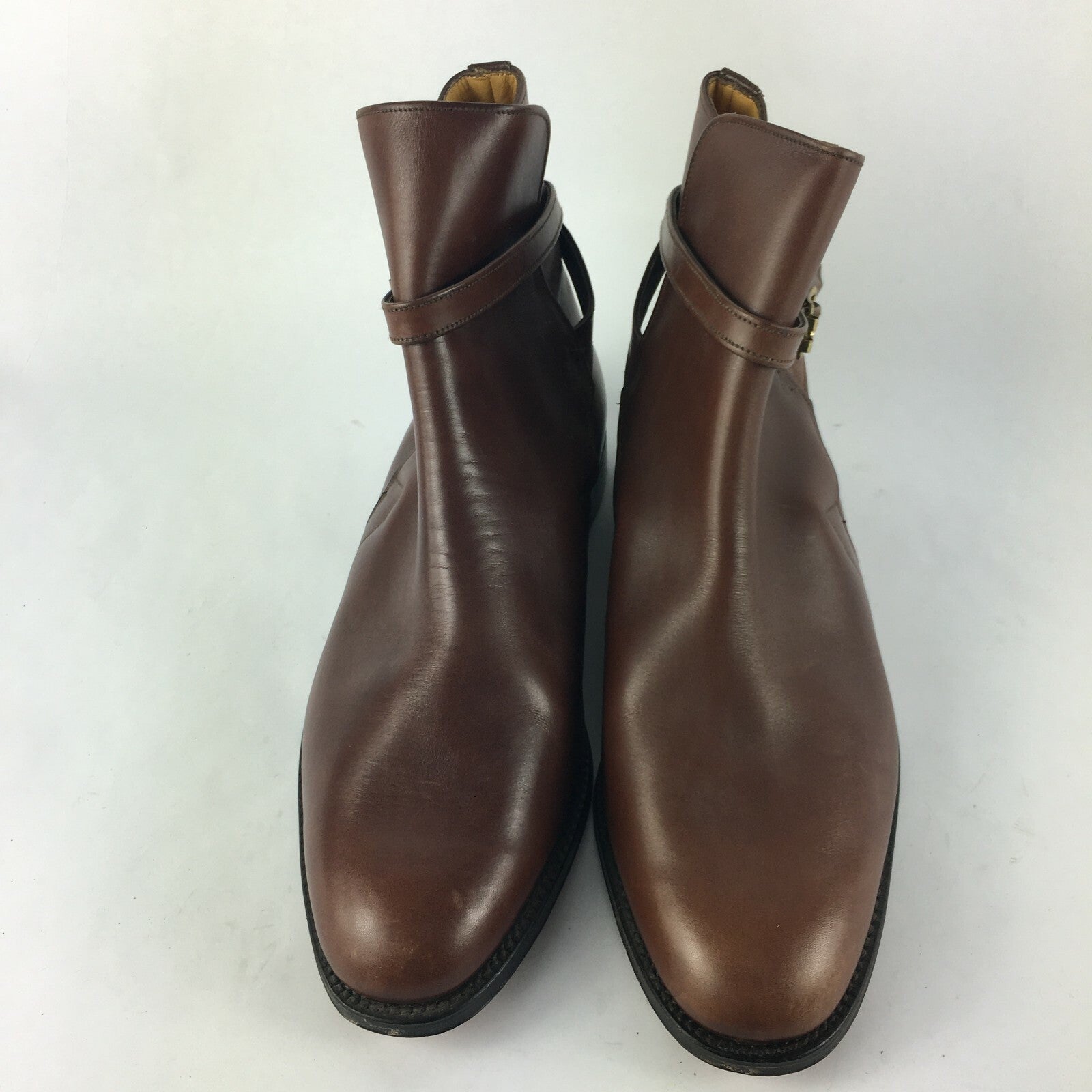 Genuine John Spencer Stylish Chelsea Style Brown Boots Shoes Men Size ​10 1⁄2