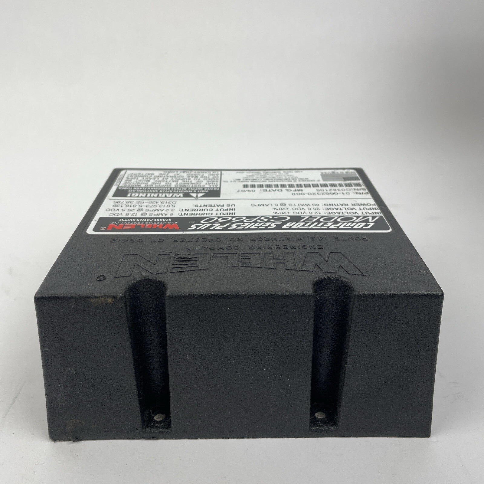 Whelen CSP660 01-0662320-00D 60 Watt 6 Lamp Strobe Light Power Supply Series