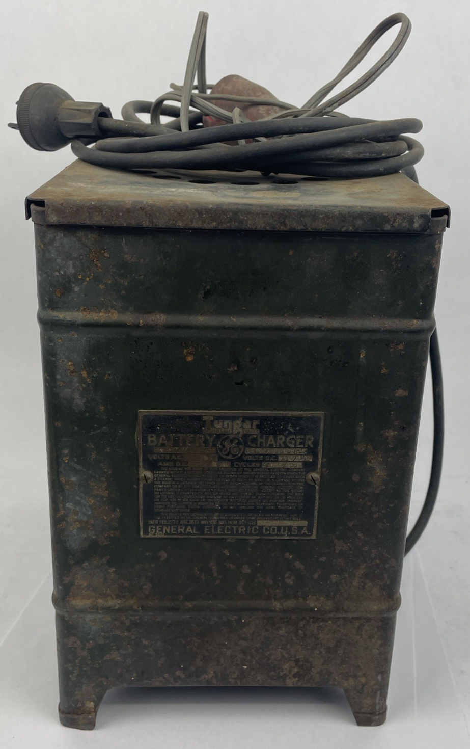 Vintage Tungar General Electric Antique G E Battery Charger Steam Punk Untested
