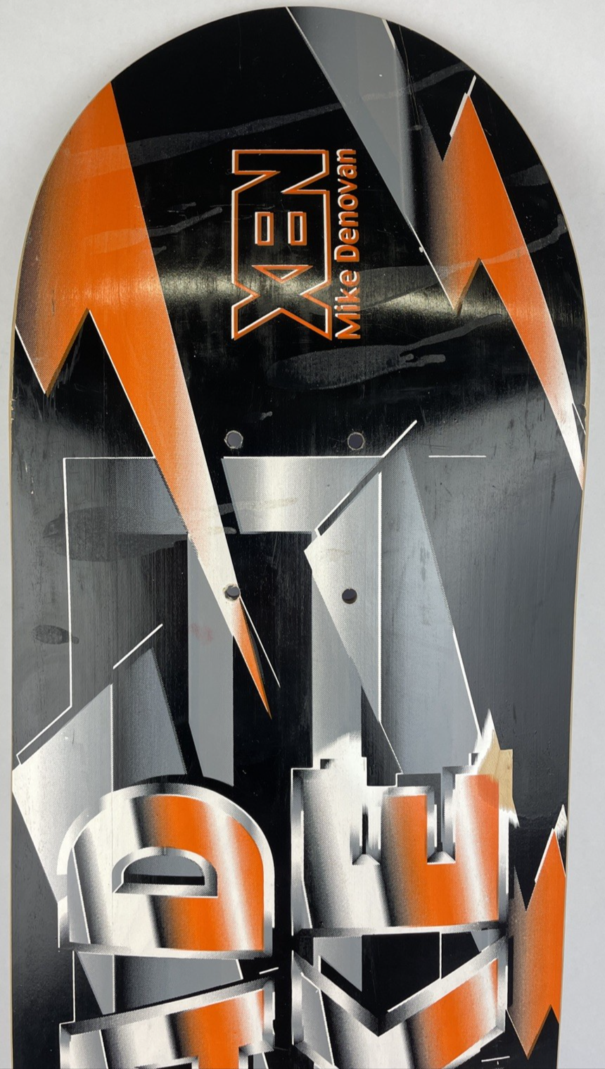 VINTAGE 1996 Mad Mike Denovan Xen Skateboards Deck Screened - Andrew Mapstone