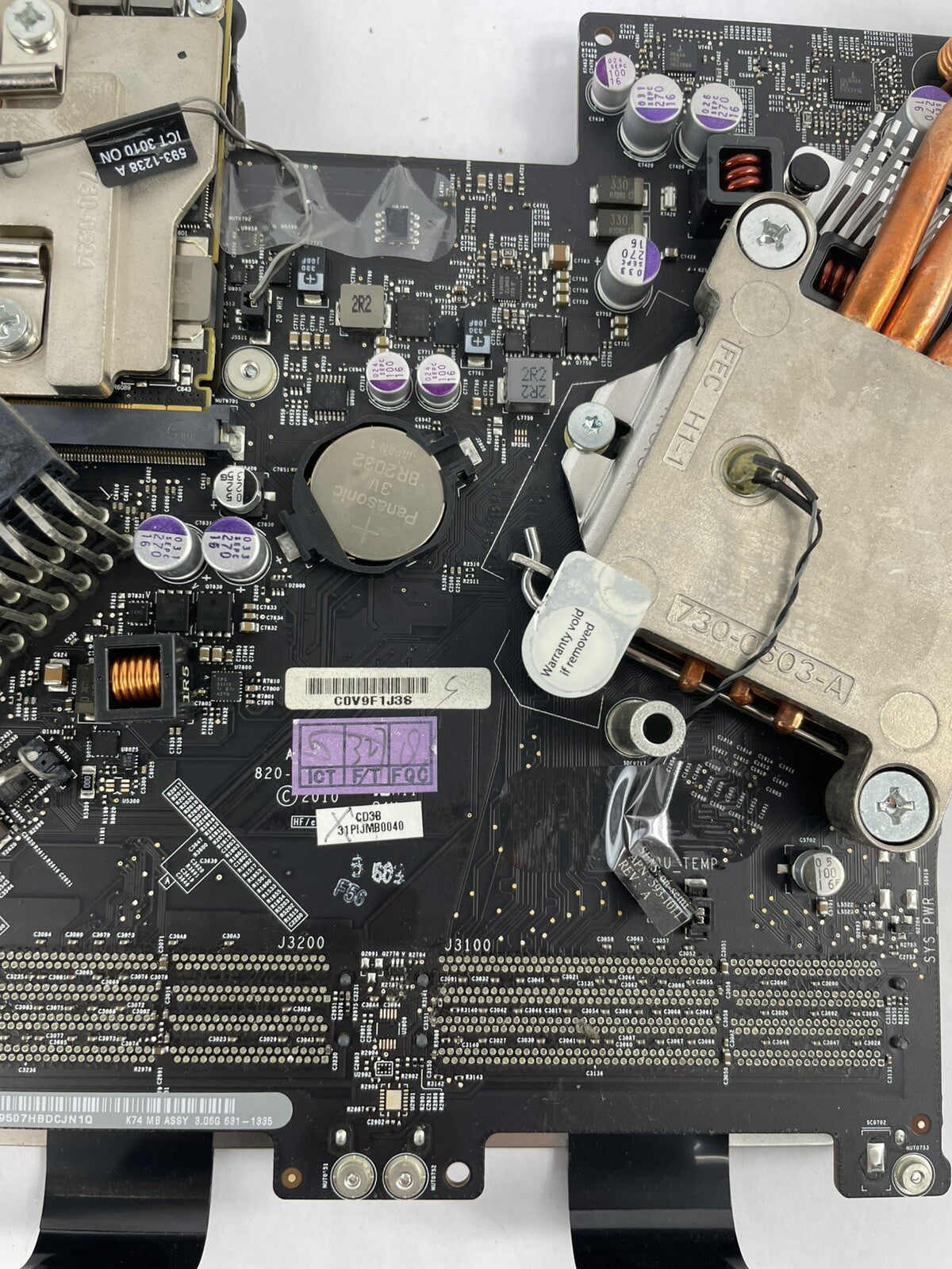 iMac 21.5" A1311 Logic Board 3.06 GHz Core i3 (I3-540) CPU EMC 2389 Mid 2010