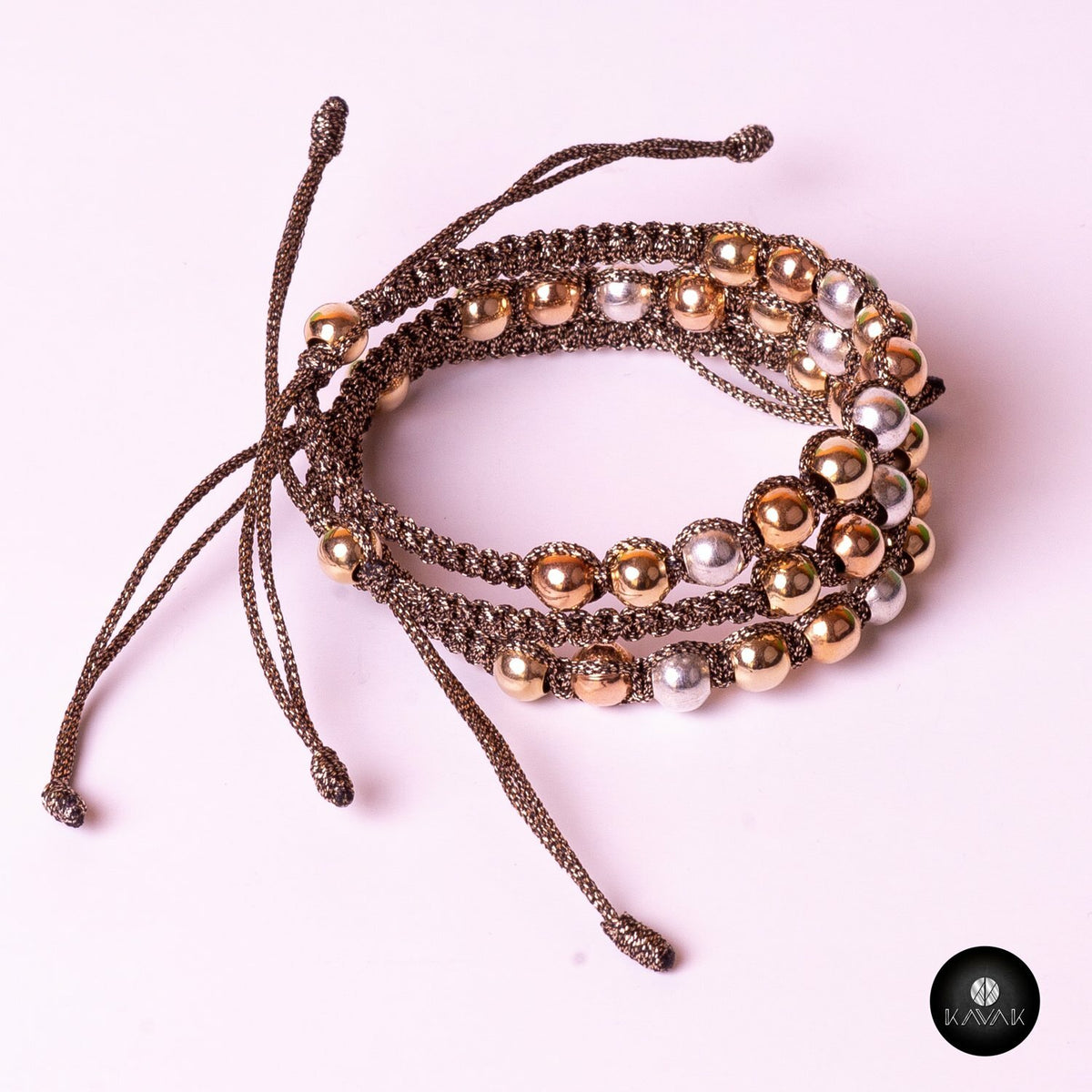 Kavak - Handmade Caribbean Shinny Beads Adjustable Women's Bracelet
