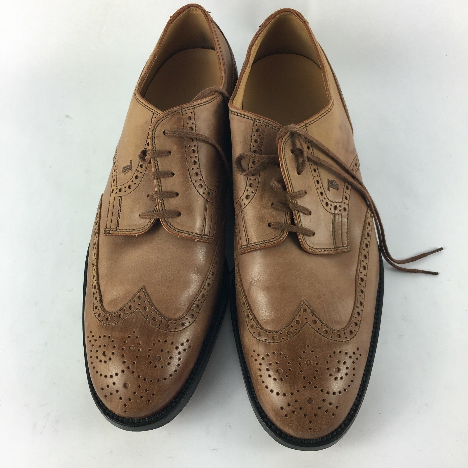 Genuine Tods's Italy Stylish Brogue Style Brown Shoes for Men Size 10½ 