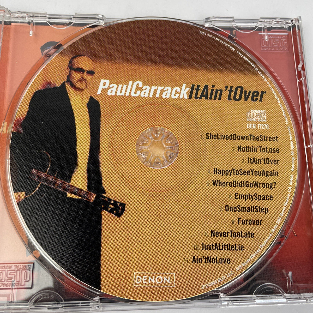It Ain't Over by Carrack, Paul (Digital Audio CD, 2003 SLG ) MINT DISC BC