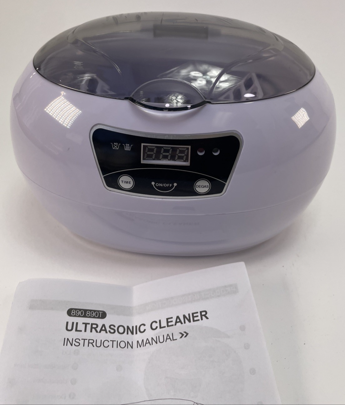 Stainless Steel Ultrasonic Cleaner Jewelry Watch Glasses Coin Cleaning Machine