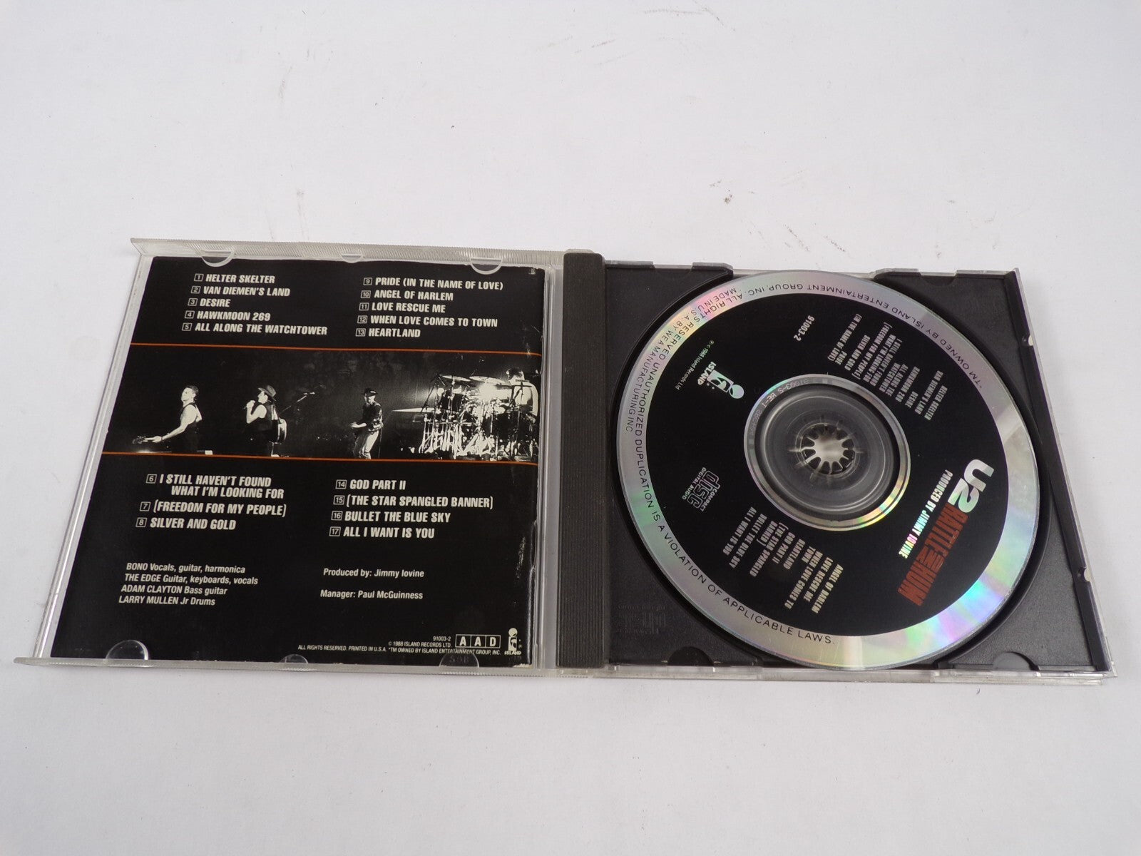 U2 Rattle And Hum Helter Skelter Desire Heartland When Love Comes To Down CD#61