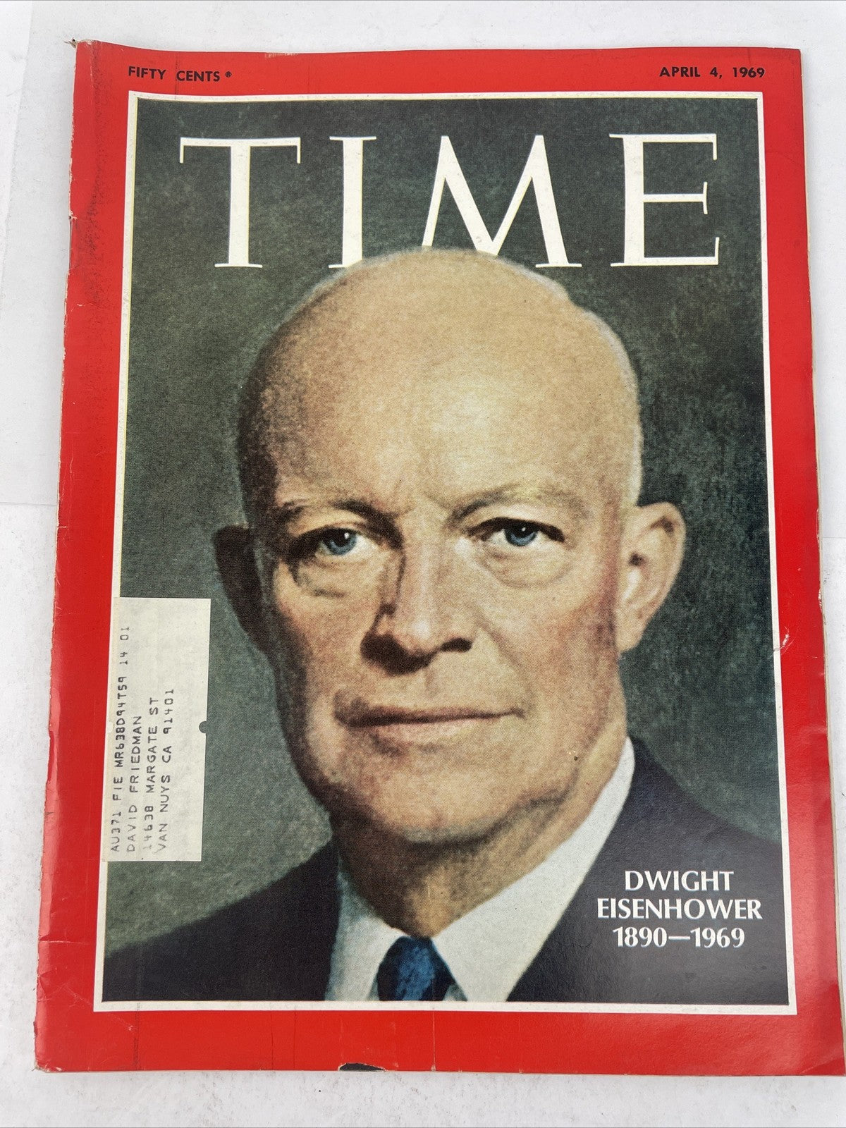 Apr 4 1969 Time Magazine Dwight Eisenhower Death - Viet Cong Mideast Peace VGC