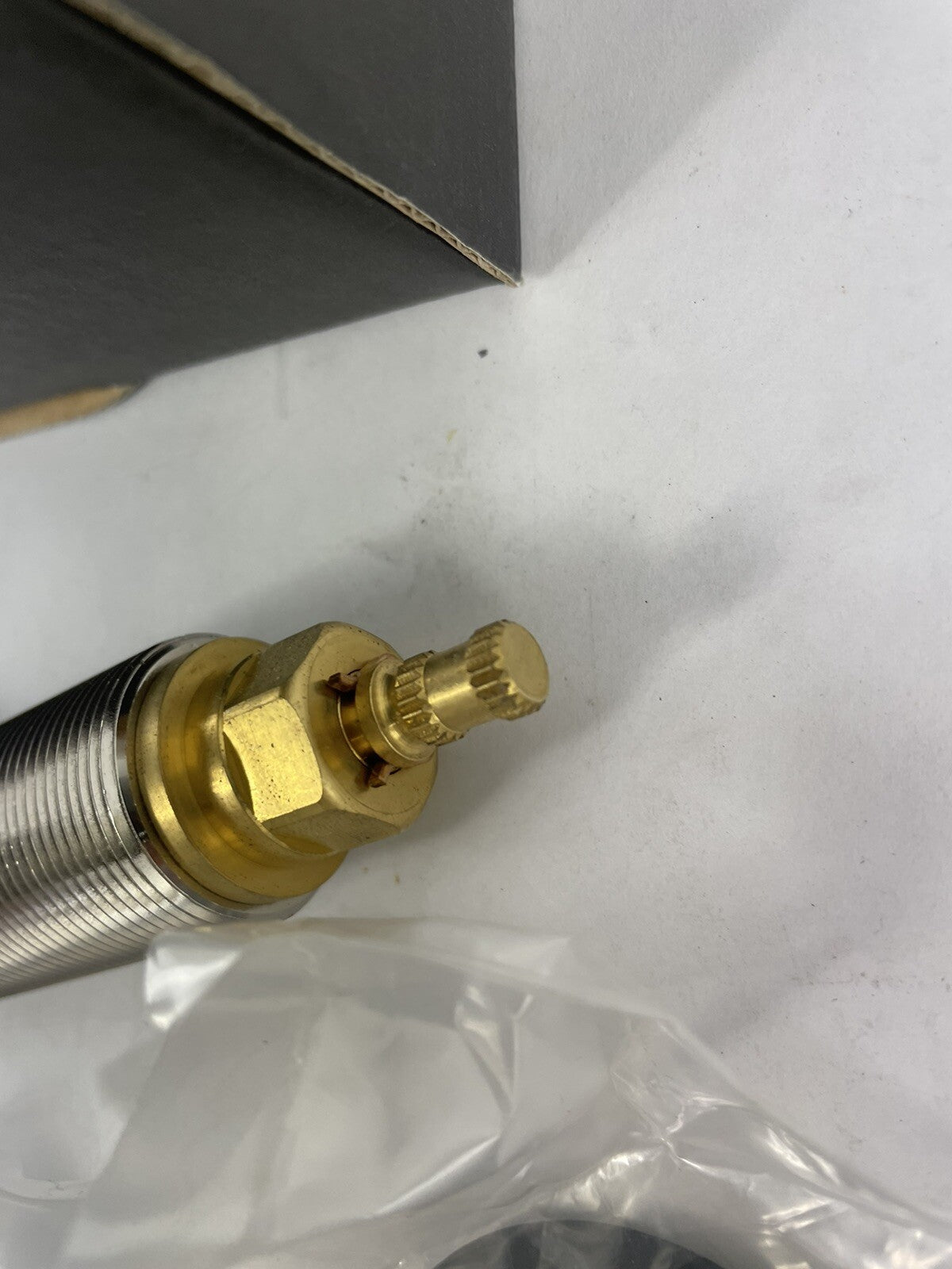 Vola S50D polished chrome stop valve without non-return valve