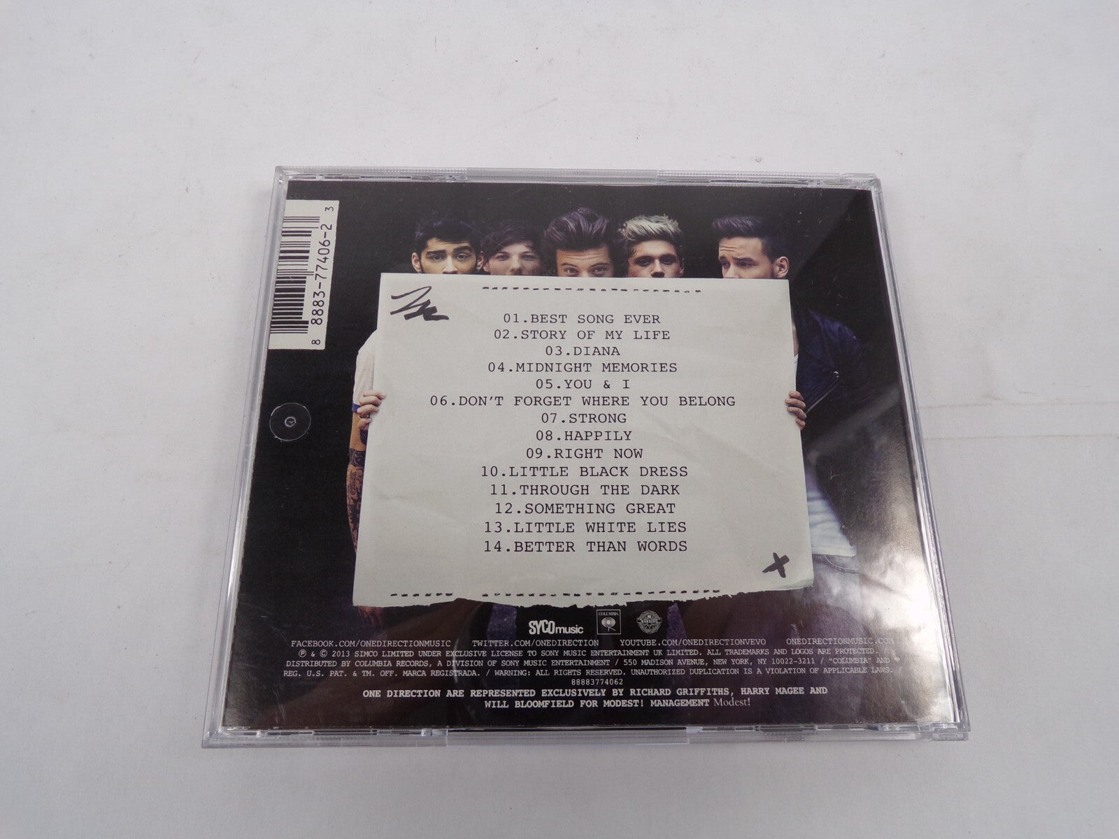 One Direction Midnight Memories Best Song Ever Story Of My Life Diana Mid CD#25