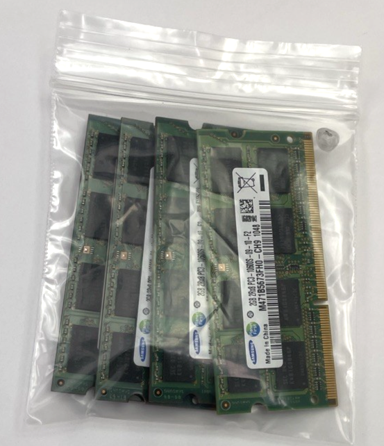 APPLE iMac 4 x 2GB RAM 2Rx8 PC3-10600S-09-10-F2 - SAMSUNG