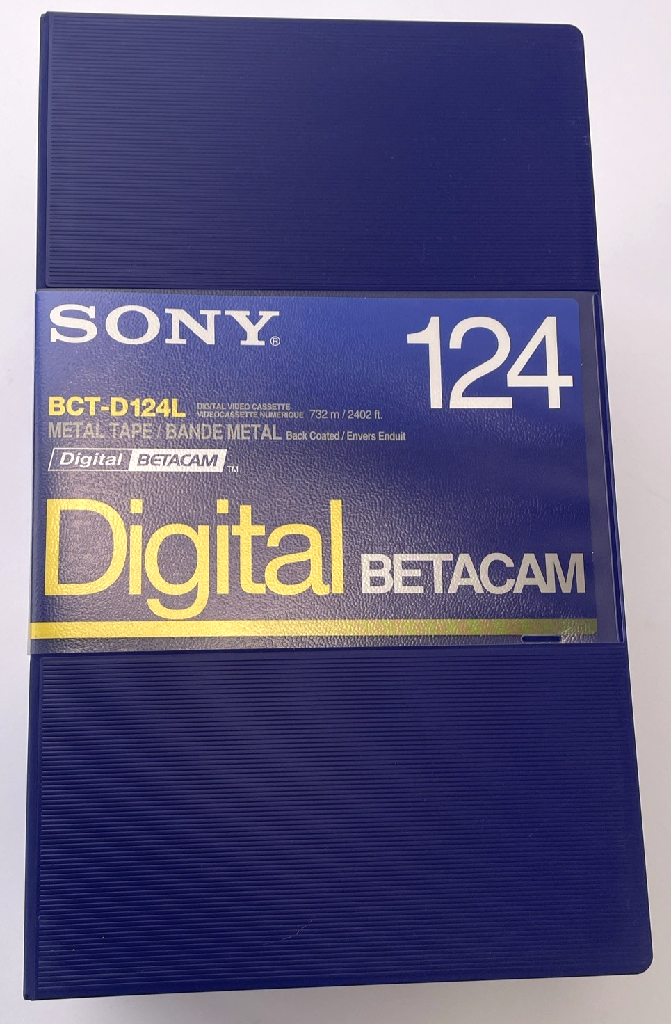 Lot of 5 Sony BCT-D124L 124 MINUTE DIGITAL BETACAM-METAL TAPE-LARGE - NEW