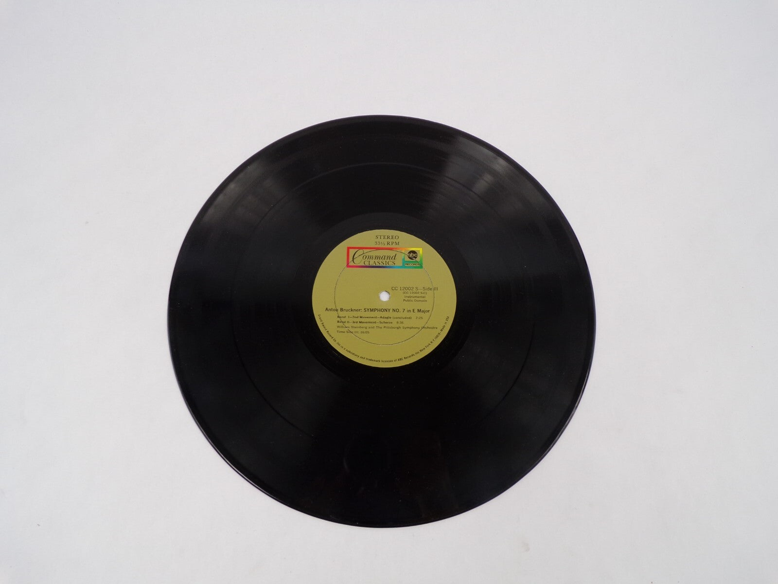 Bruckner William Steinberg The Pittsburgh Symphony Orchestra Vinyl Record